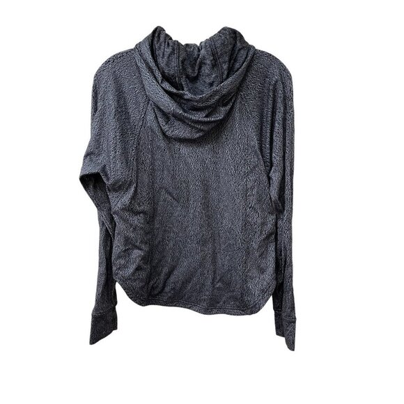 Lululemon Pick up the Pace Blue Black Spray Jacquard Running Hoodie 4 XS Small - Picture 3 of 4